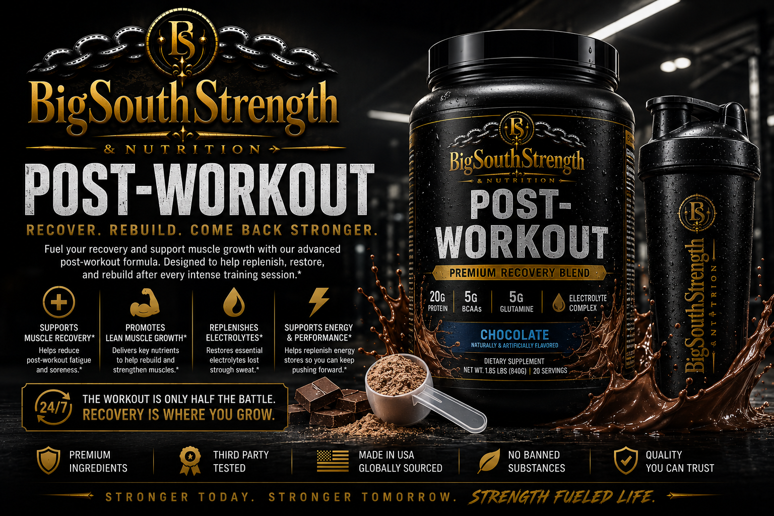 Premium Post-Workout Recovery Formula for Muscle Repair & Recovery