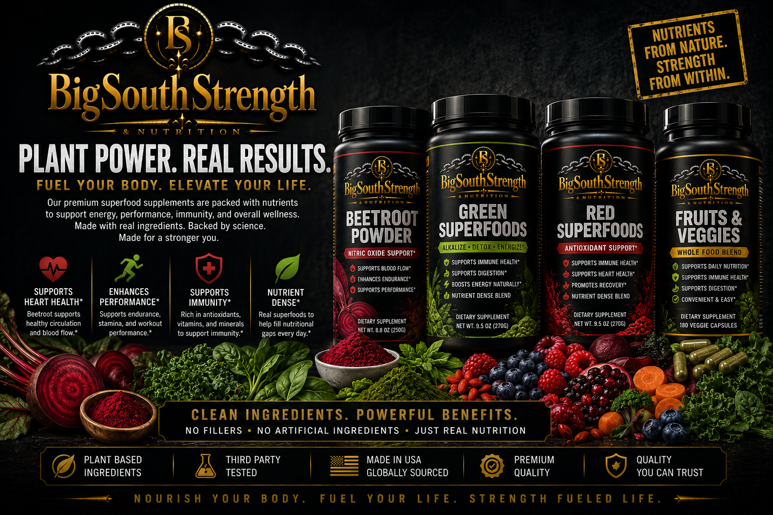 Premium Superfoods, Beetroot & Fruits & Veggies for Daily Wellness