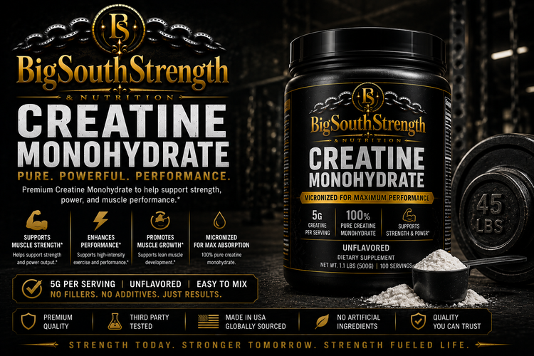 Premium Creatine Monohydrate for Strength, Power & Performance