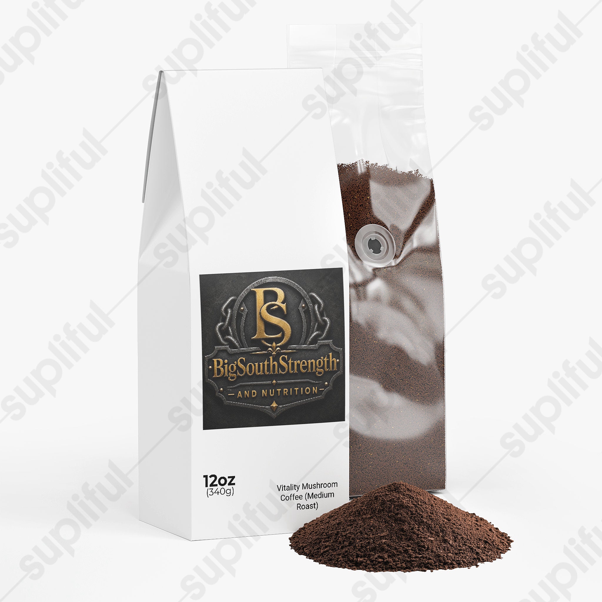 BigSouthStrength Mushroom Coffee – Medium Roast – Energy & Focus