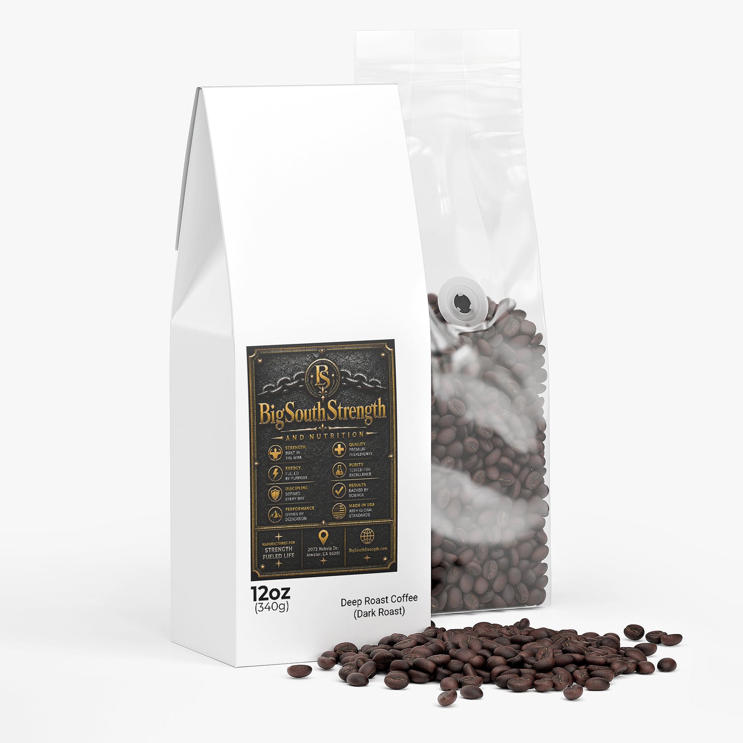 BigSouthStrength Dark Roast Coffee – Energy & Performance Blend