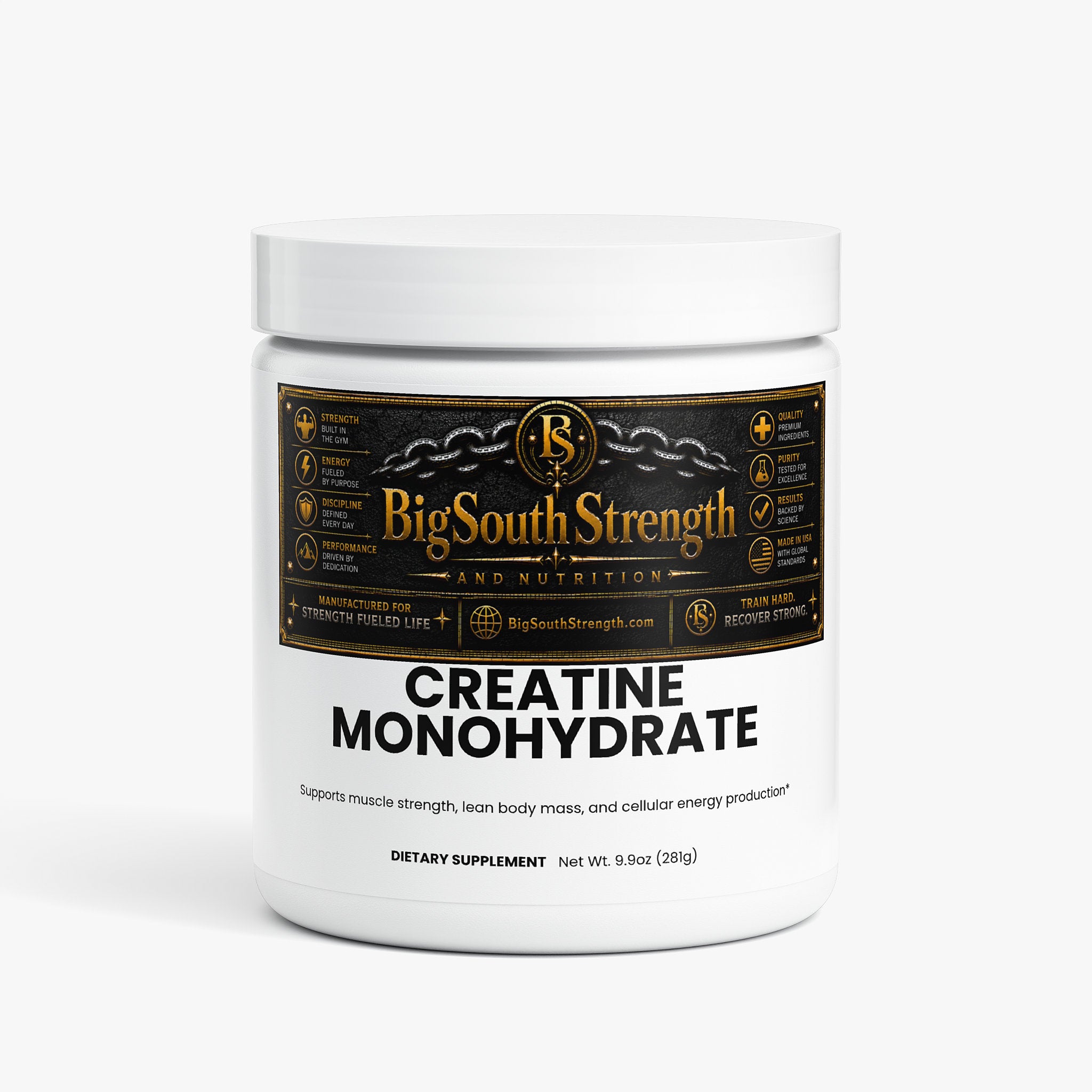 BigSouthStrength Creatine Monohydrate Powder – Strength, Power & Muscle Performance