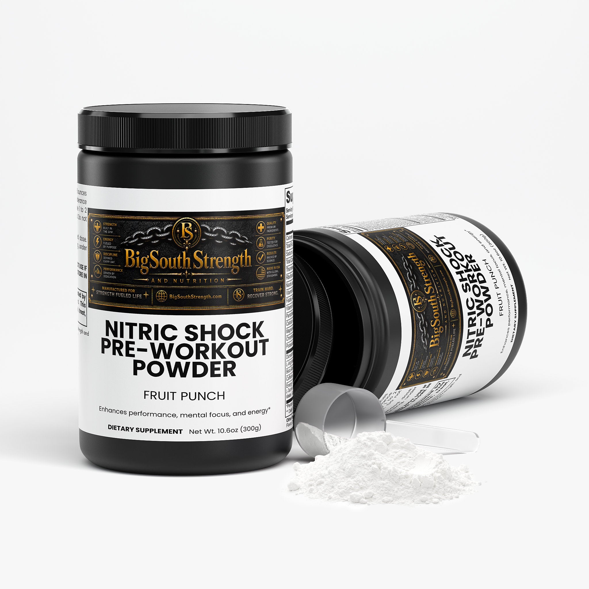 BigSouthStrength Nitric Oxide Pre-Workout – Fruit Punch – Pump, Energy & Performance