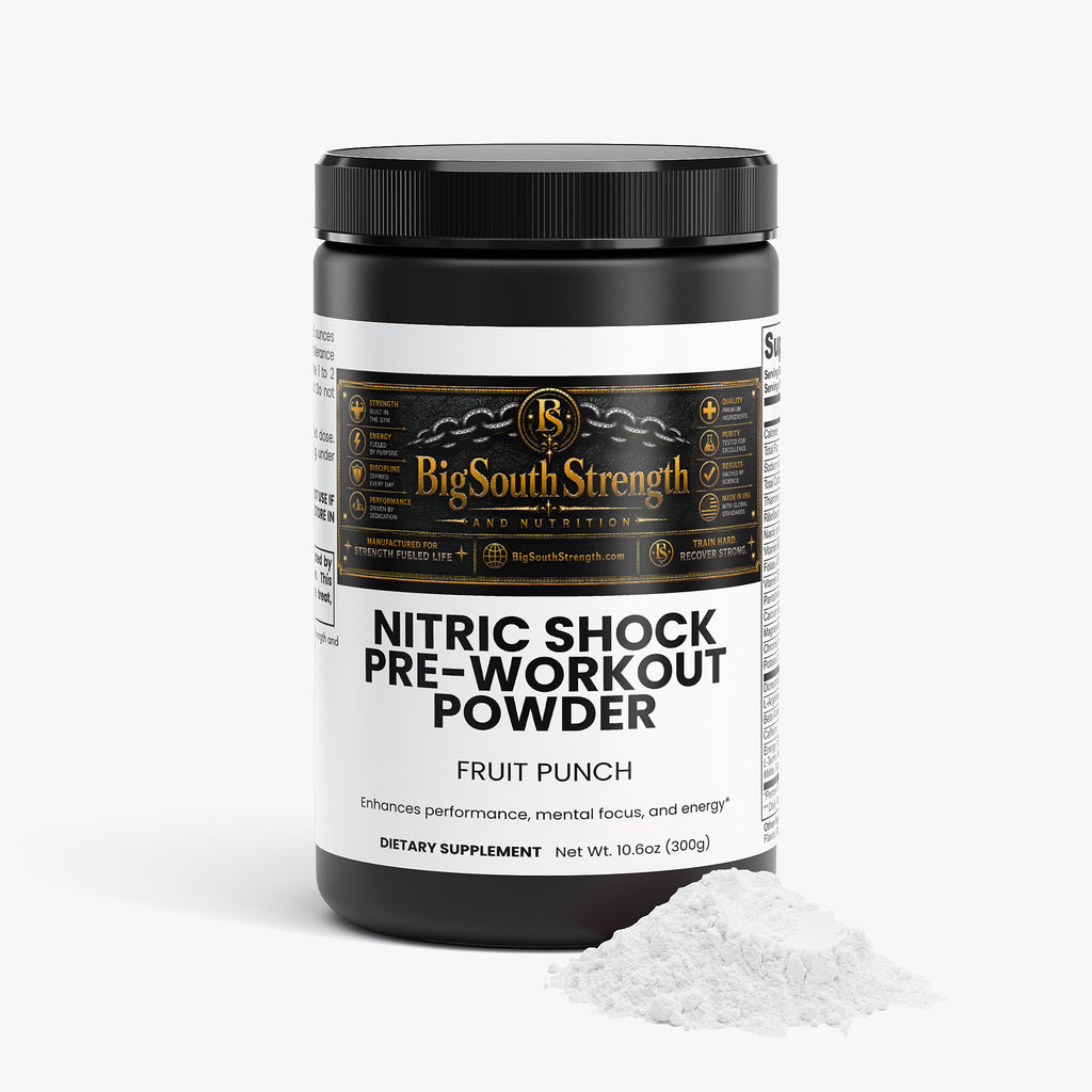 BigSouthStrength Nitric Oxide Pre-Workout – Fruit Punch – Pump, Energy & Performance