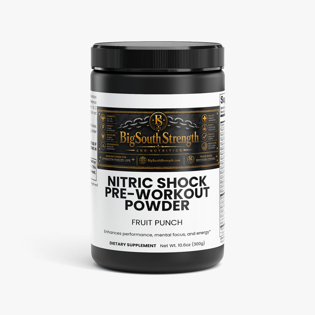 BigSouthStrength Nitric Oxide Pre-Workout – Fruit Punch – Pump, Energy & Performance