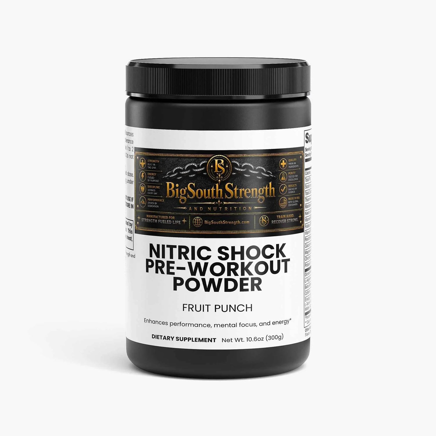BigSouthStrength Nitric Oxide Pre-Workout in Fruit Punch flavor