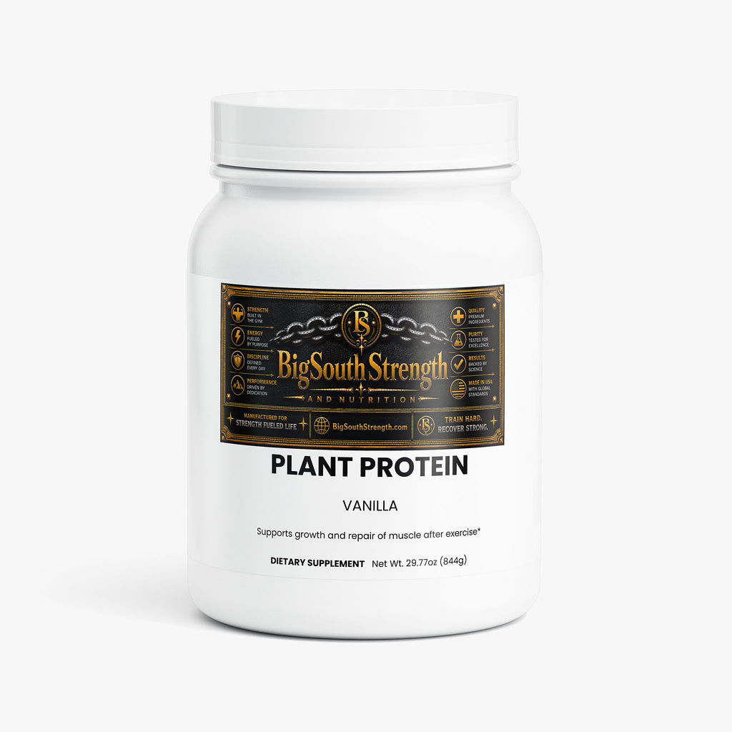 BigSouthStrength Plant-Based Protein Powder – Vanilla – Vegan Muscle Recovery