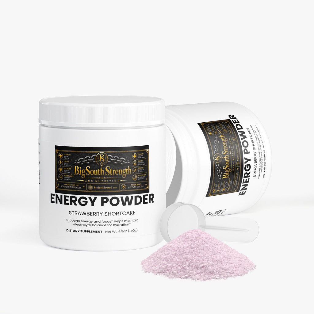 BigSouthStrength Pre-Workout Powder – Strawberry Shortcake – Energy, Focus & Performance
