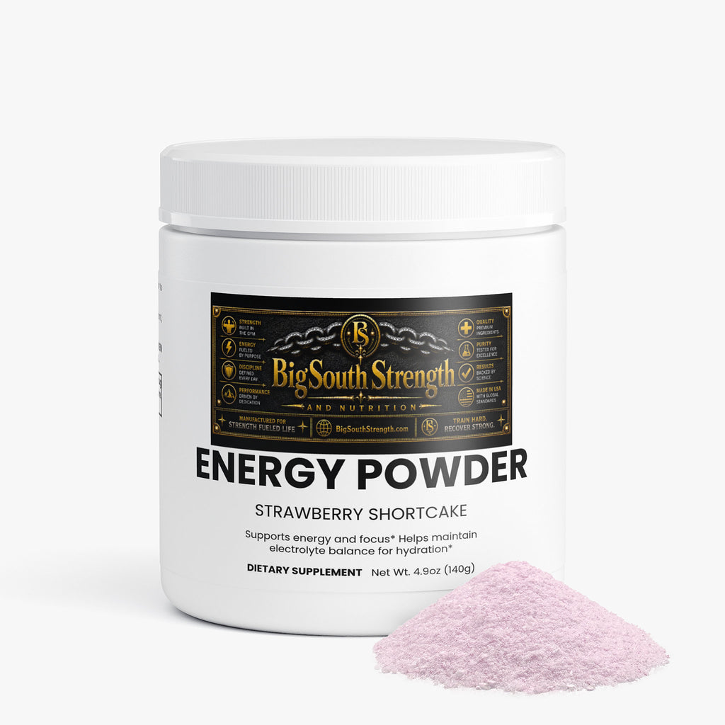 BigSouthStrength Pre-Workout Powder – Strawberry Shortcake – Energy, Focus & Performance