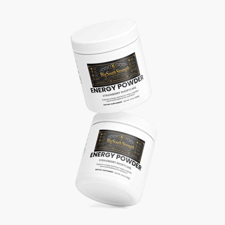 BigSouthStrength Pre-Workout Powder Strawberry Shortcake - focused energy supplement for workouts.