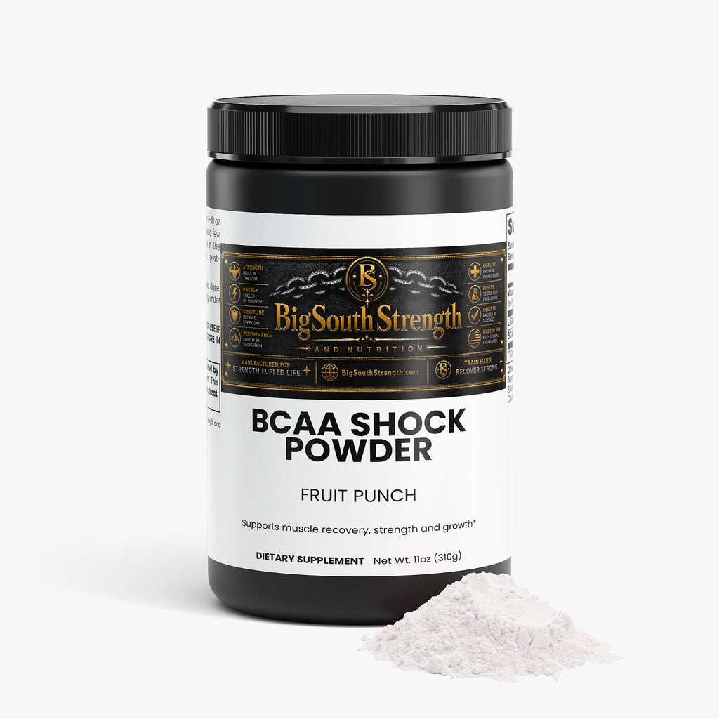 BigSouthStrength BCAA Recovery Powder – Fruit Punch – Muscle Repair & Endurance