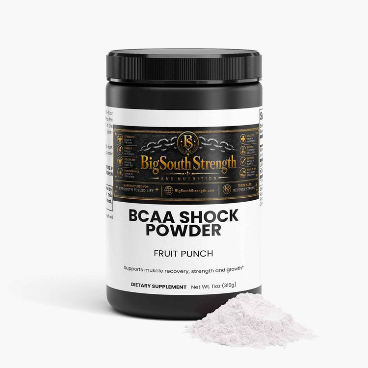 BigSouthStrength BCAA Recovery Powder - Fruit Punch for Ultimate Muscle Repair and Endurance