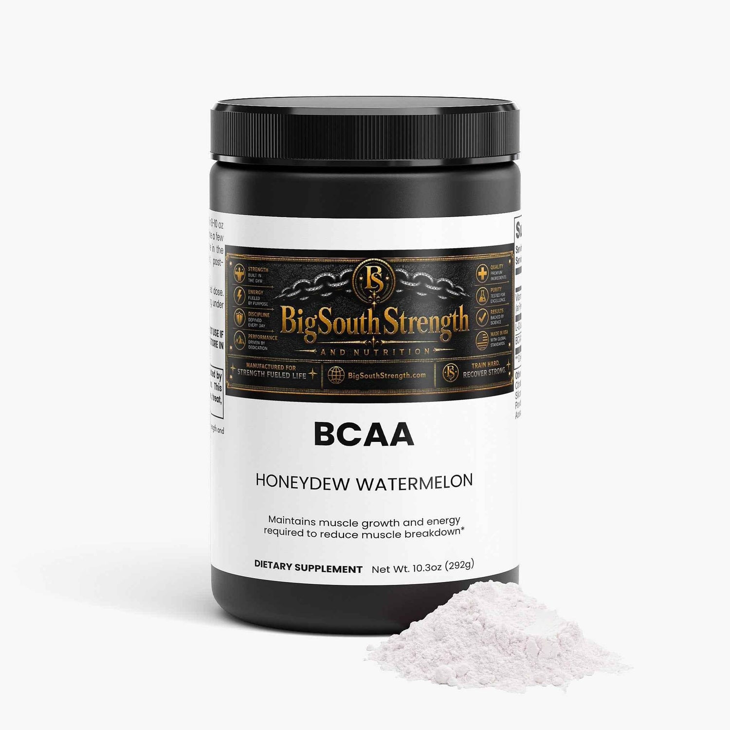 BigSouthStrength BCAA Post-Workout Powder – Honeydew Watermelon for Rapid Recovery and Optimal Performance