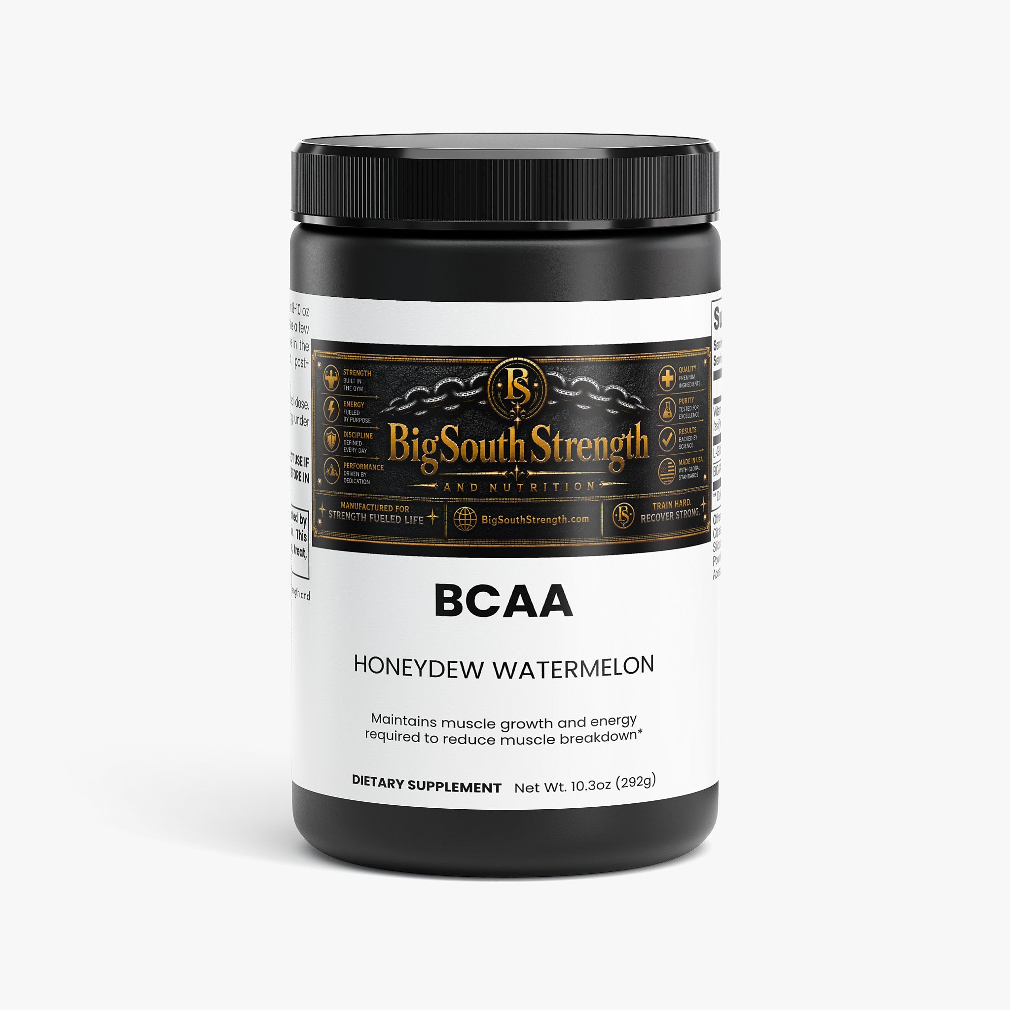 BigSouthStrength BCAA Post-Workout Powder – Honeydew Watermelon – Muscle Recovery