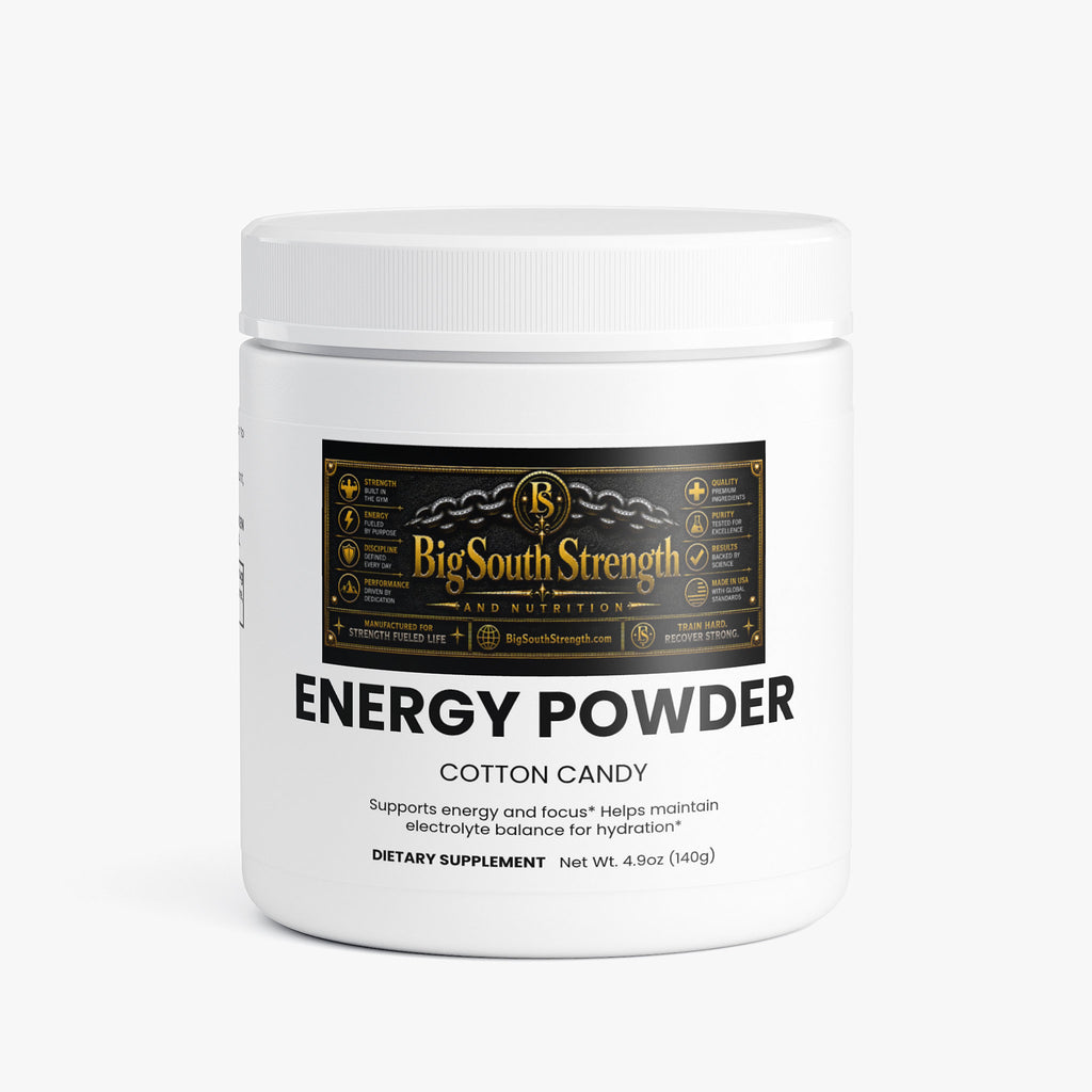 BigSouthStrength Pre-Workout Powder – Cotton Candy – Energy, Focus & Performance
