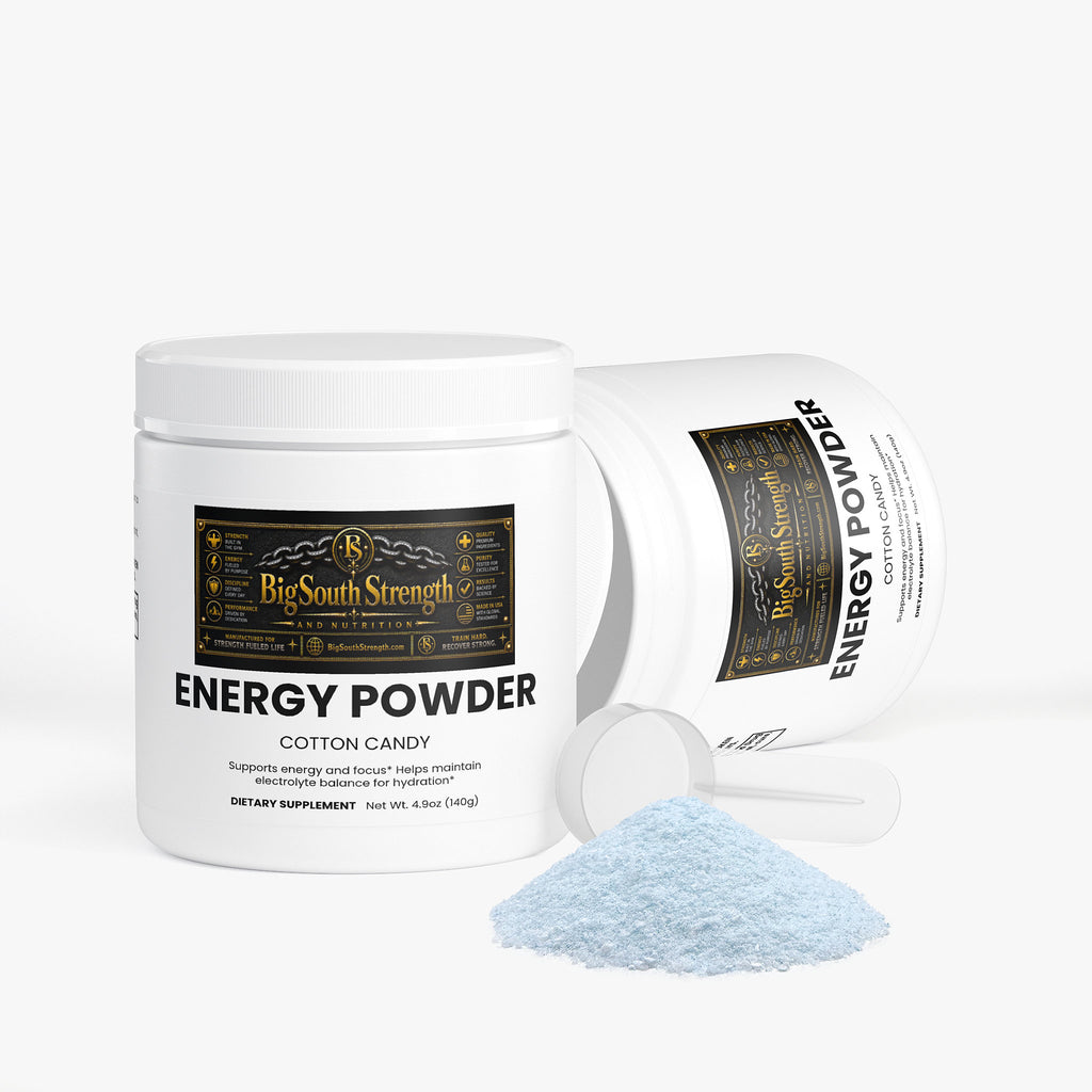 BigSouthStrength Pre-Workout Powder – Cotton Candy – Energy, Focus & Performance