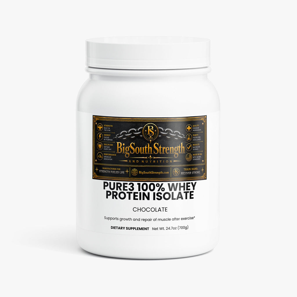 BigSouthStrength Pure3 100% Whey Protein Isolate – Chocolate – Clean Lean Muscle