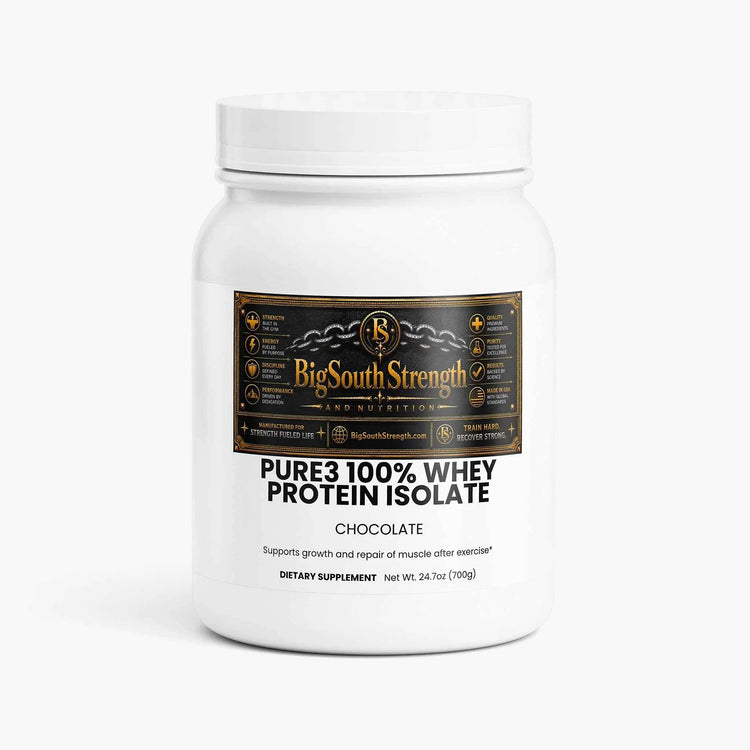 BigSouthStrength Pure3 Whey Protein Isolate – Chocolaty Goodness for Clean, Lean Muscle Gains