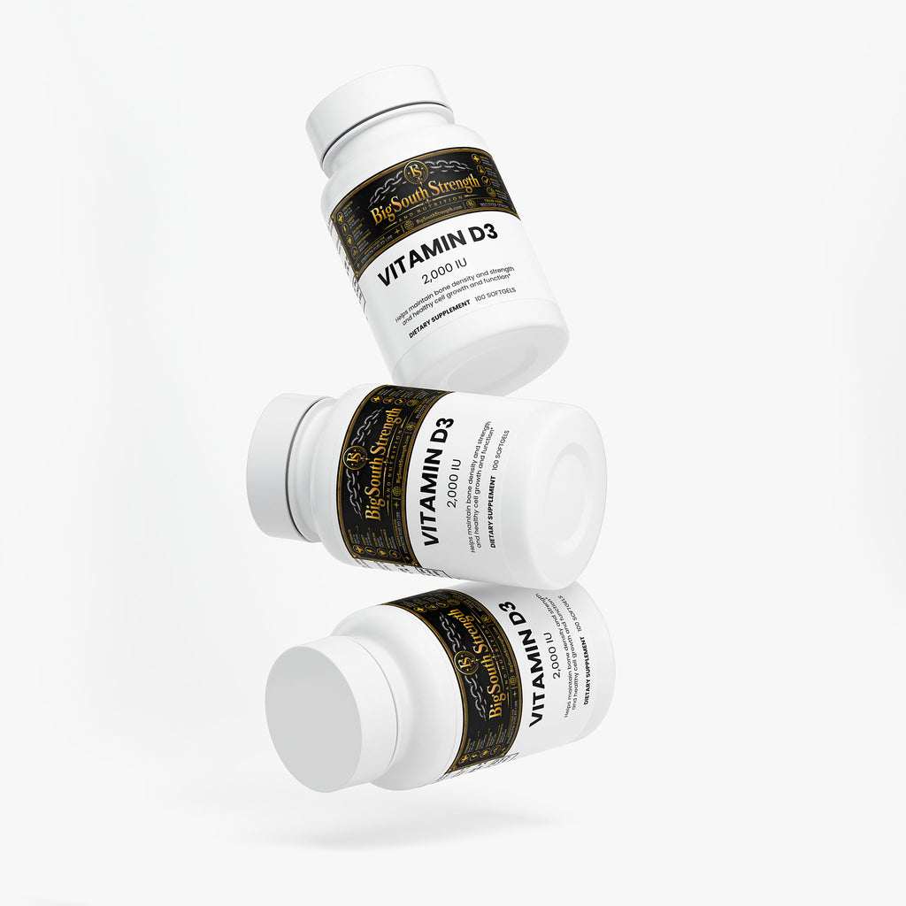 BigSouthStrength Vitamin D3 2000 IU – Daily Wellness & Immune Support