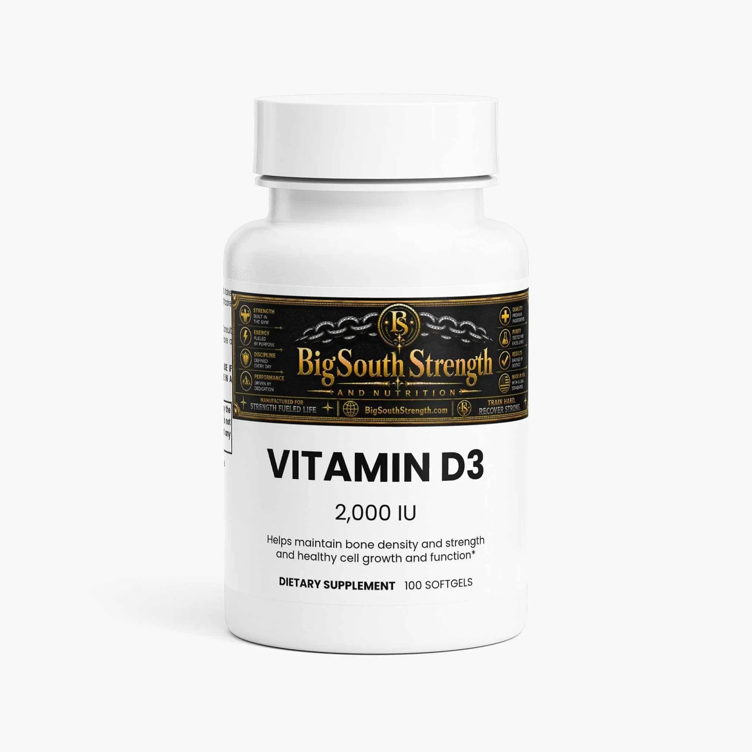 Daily Vitamin D3 Supplement - Boost Your Immune Support & Enhance Wellness with BigSouthStrength