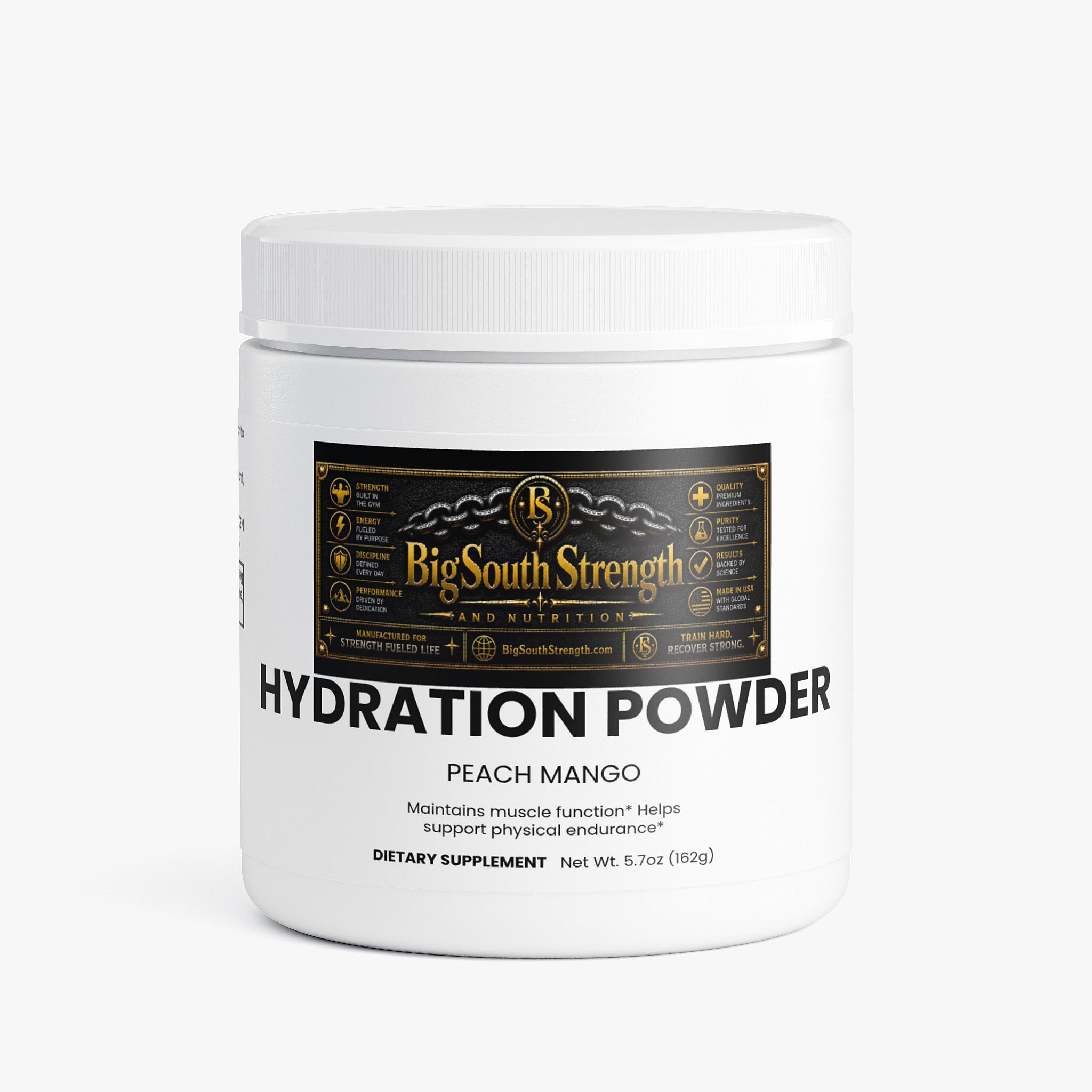 BigSouthStrength Electrolyte Hydration Powder – Peach Mango – Hydration & Recovery