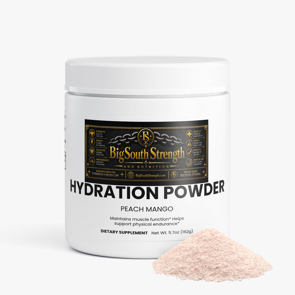 BigSouthStrength Electrolyte Hydration Powder – Peach Mango – Hydration & Recovery