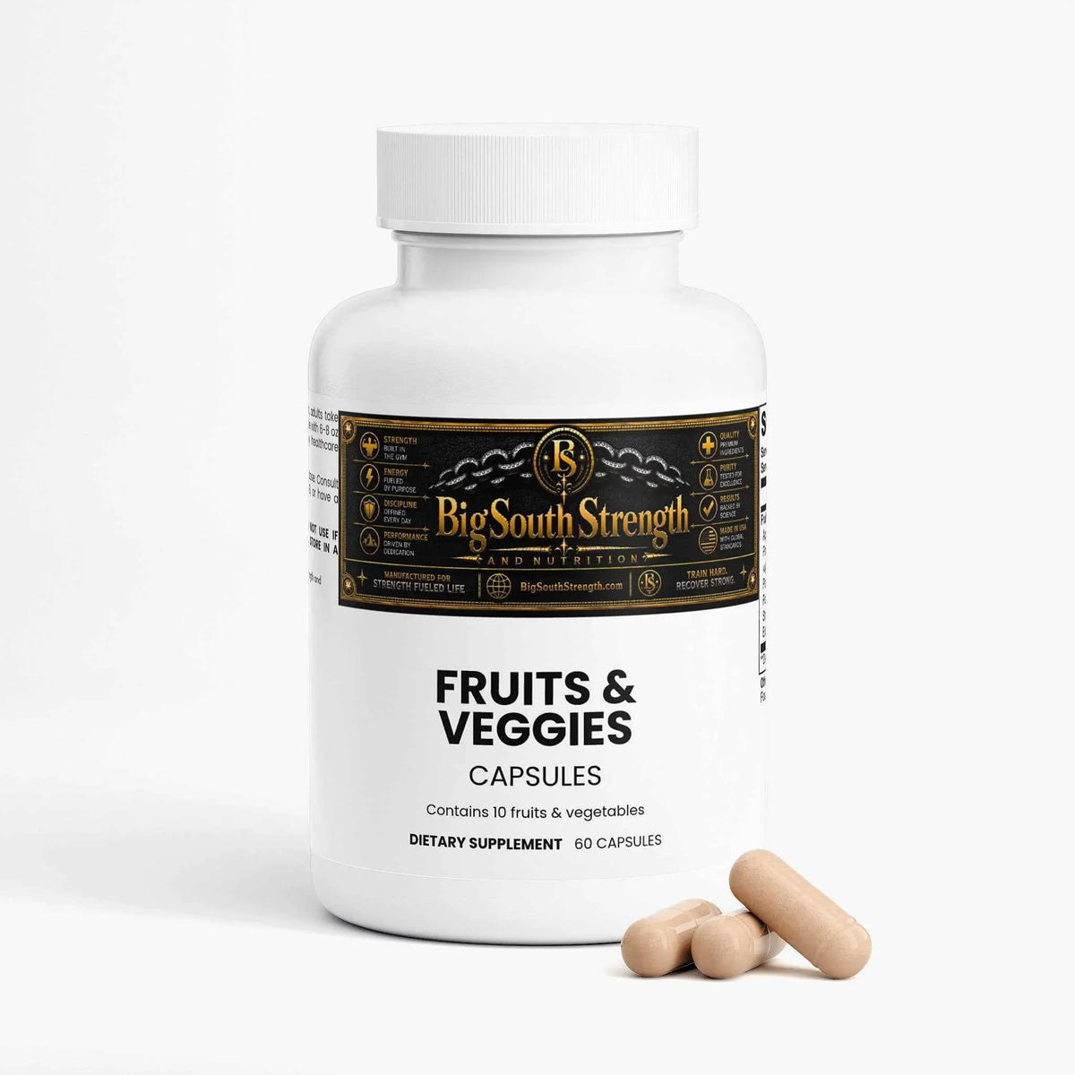 Achieve Wellness with BigSouthStrength Fruits and Veggies Superfood Powder Capsules
