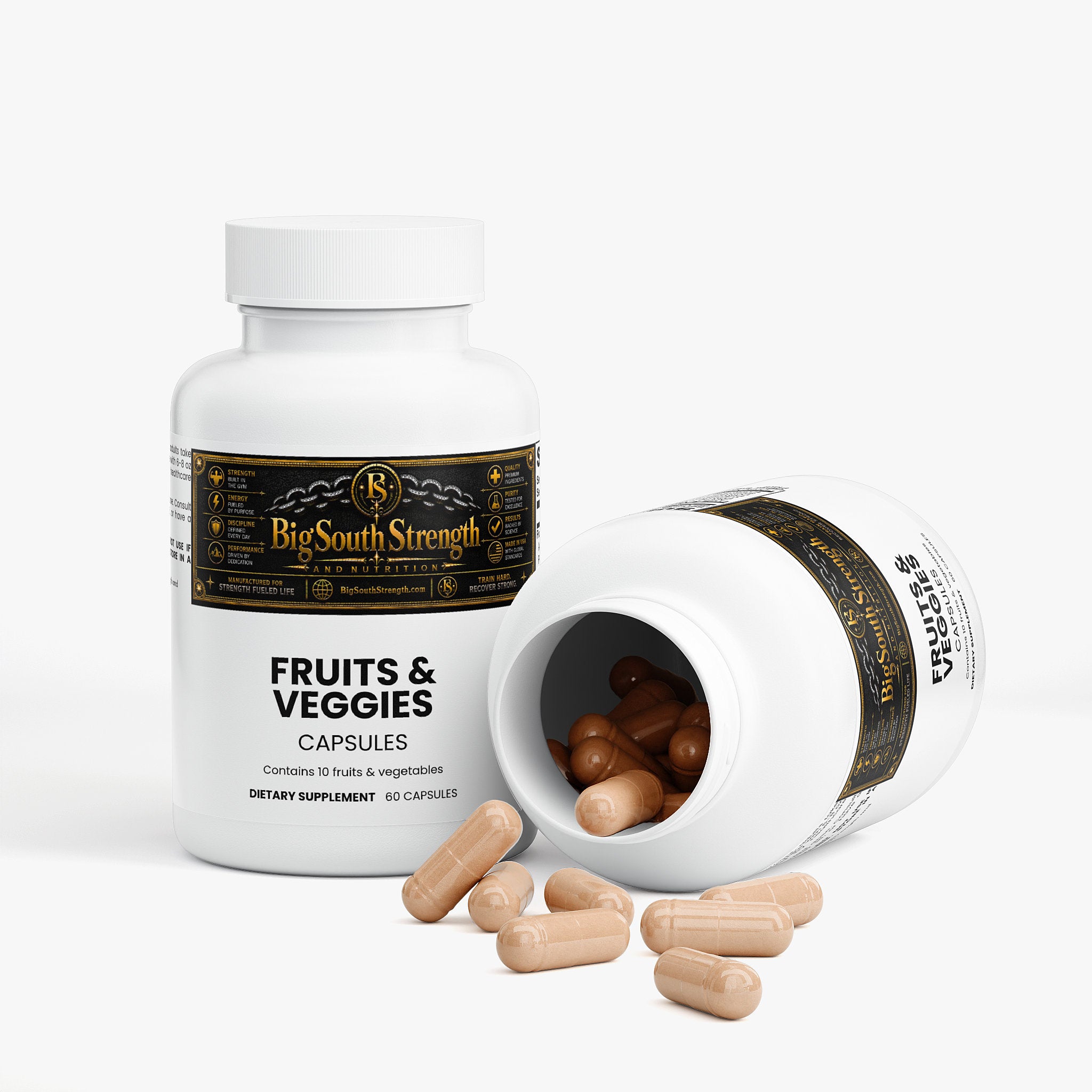 BigSouthStrength Fruits & Veggies Superfood Powder – Daily Vitamins & Minerals