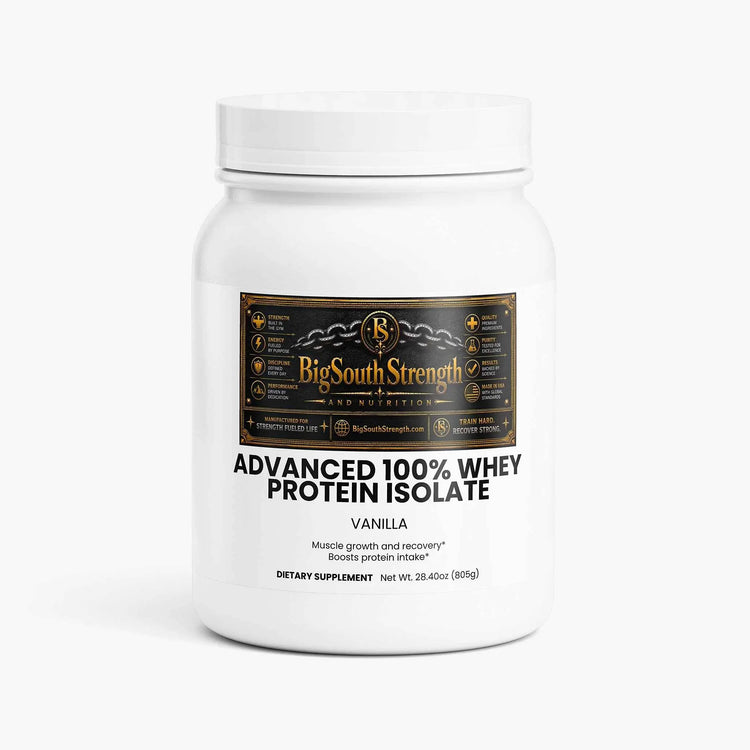 BigSouthStrength Whey Protein Isolate – Vanilla Flavor for Lean Muscle & Fast Absorption