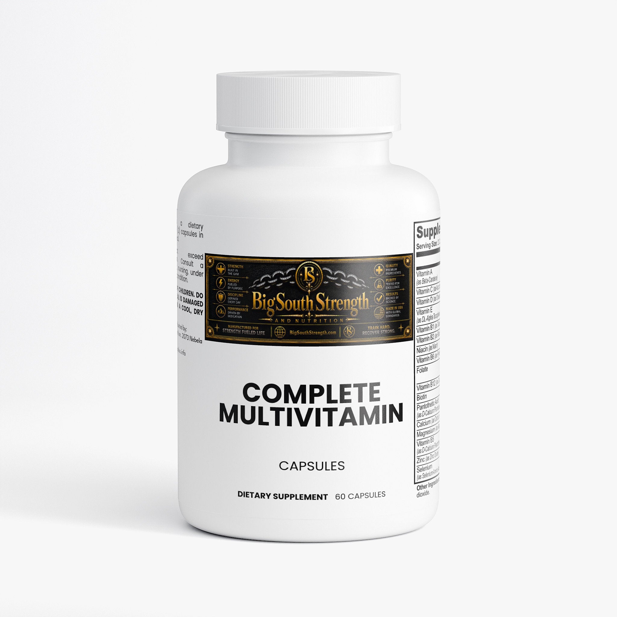 BigSouthStrength Complete Multivitamin – Daily Energy, Immunity & Nutrition
