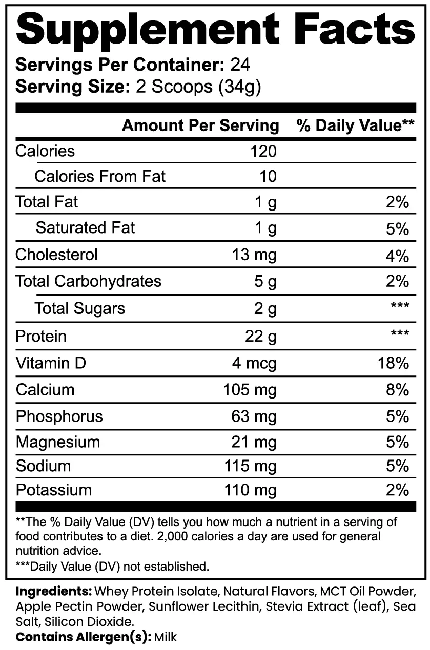 BigSouthStrength Whey Protein Isolate – Vanilla Flavor for Lean Muscle & Fast Absorption