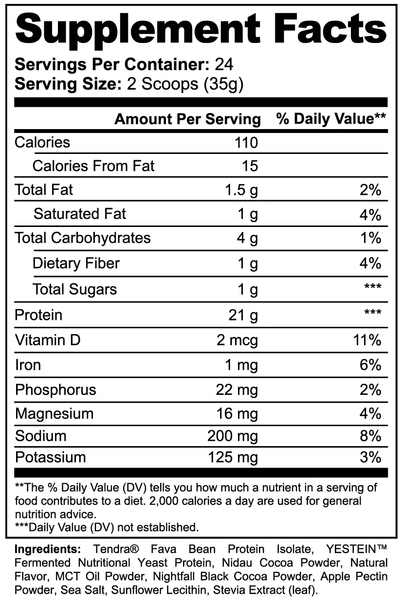 Vegan Protein Powder Chocolate - BigSouthStrength Plant-Based Protein for Lean Muscle Recovery