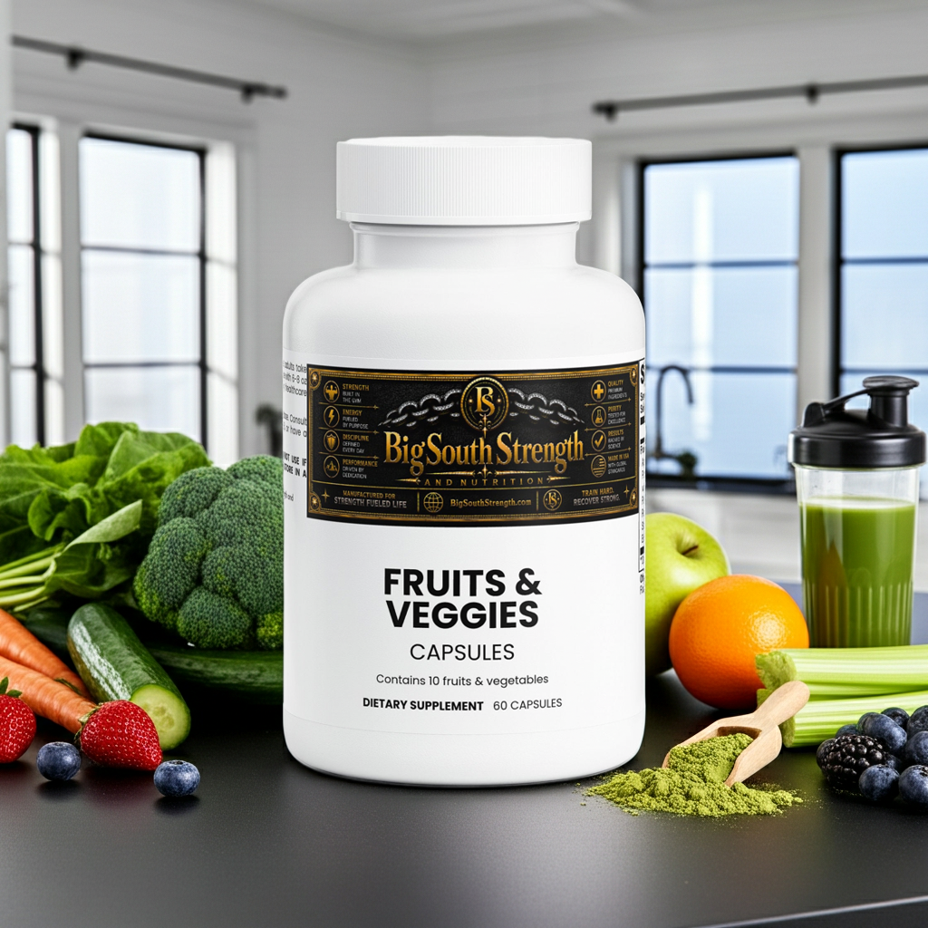 BigSouthStrength Fruits & Veggies Superfood Powder – Daily Vitamins & Minerals