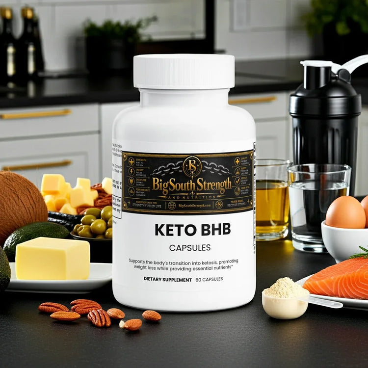 Keto BHB Capsules for weight loss and ketosis support with healthy fats and supplements