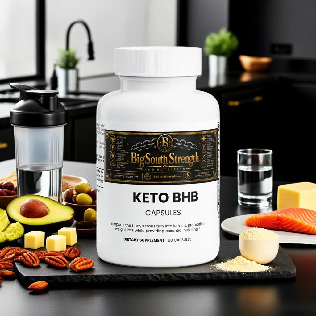 Keto BHB Capsules for weight loss and ketosis support with healthy fats and supplements