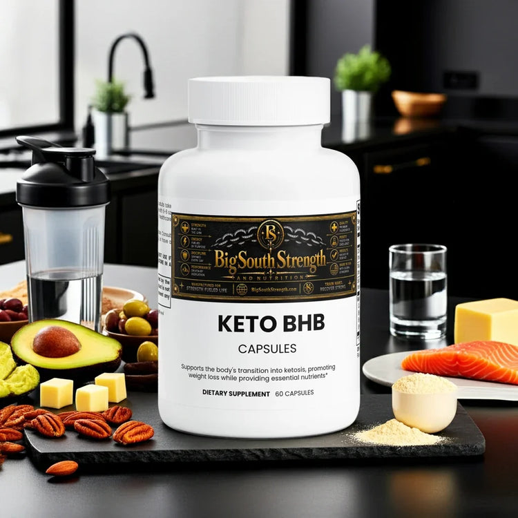 Keto BHB Capsules for weight loss and ketosis support with healthy fats and supplements