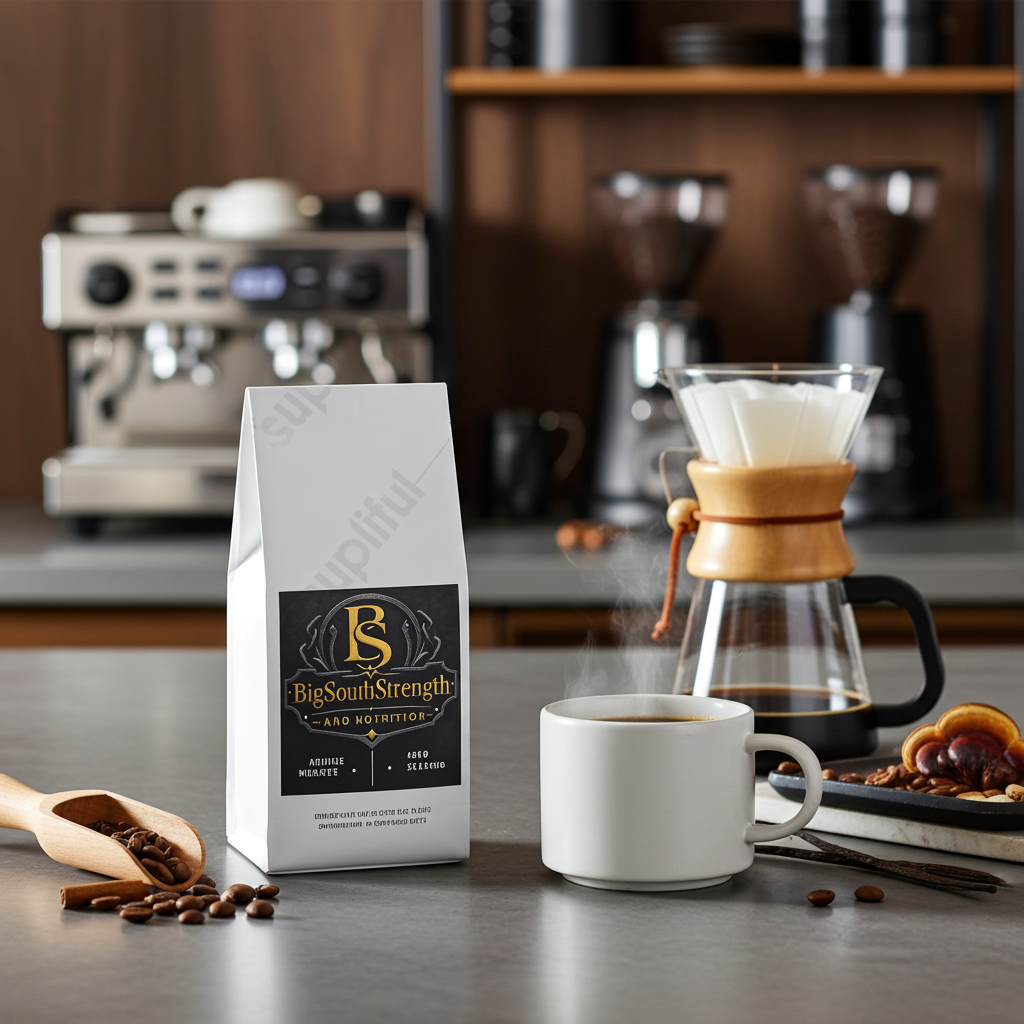 BigSouthStrength Mushroom Coffee – Medium Roast – Energy & Focus