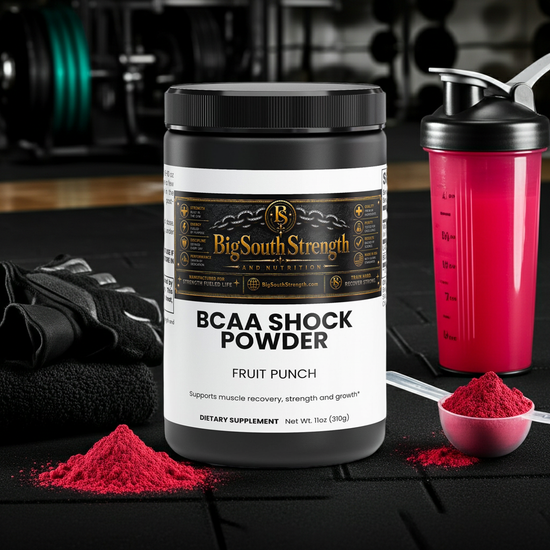 BigSouthStrength BCAA Recovery Powder – Fruit Punch – Muscle Repair & Endurance