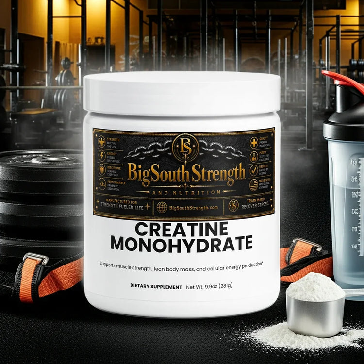 Creatine Monohydrate supplement for muscle strength and recovery in gym setting