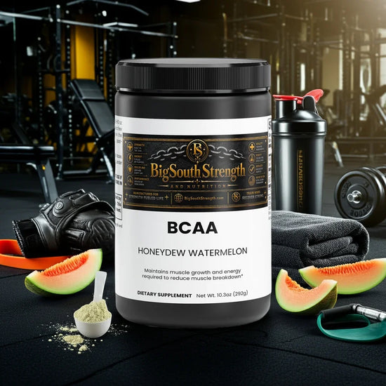 BCAA Honeydew Watermelon supplement for muscle growth and recovery in gym setting