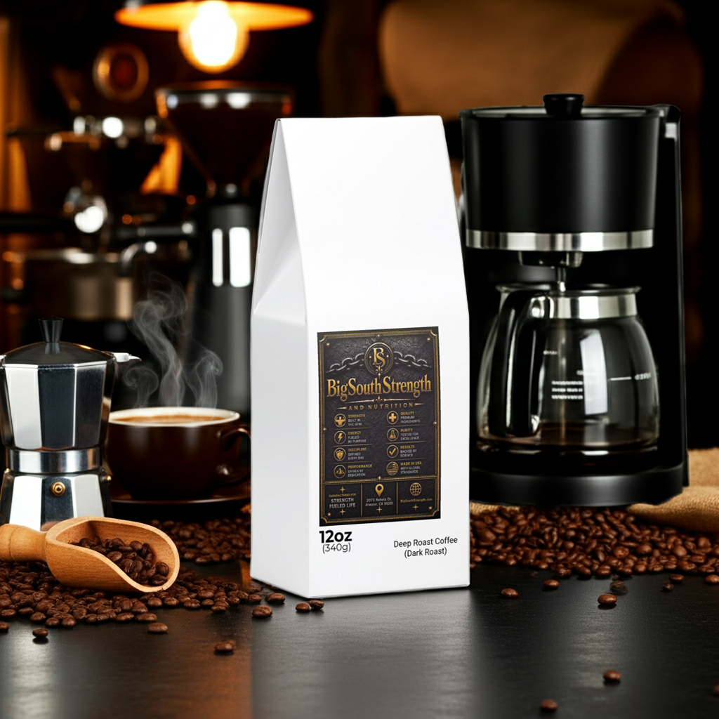 BigSouthStrength Dark Roast Coffee – Energy & Performance Blend