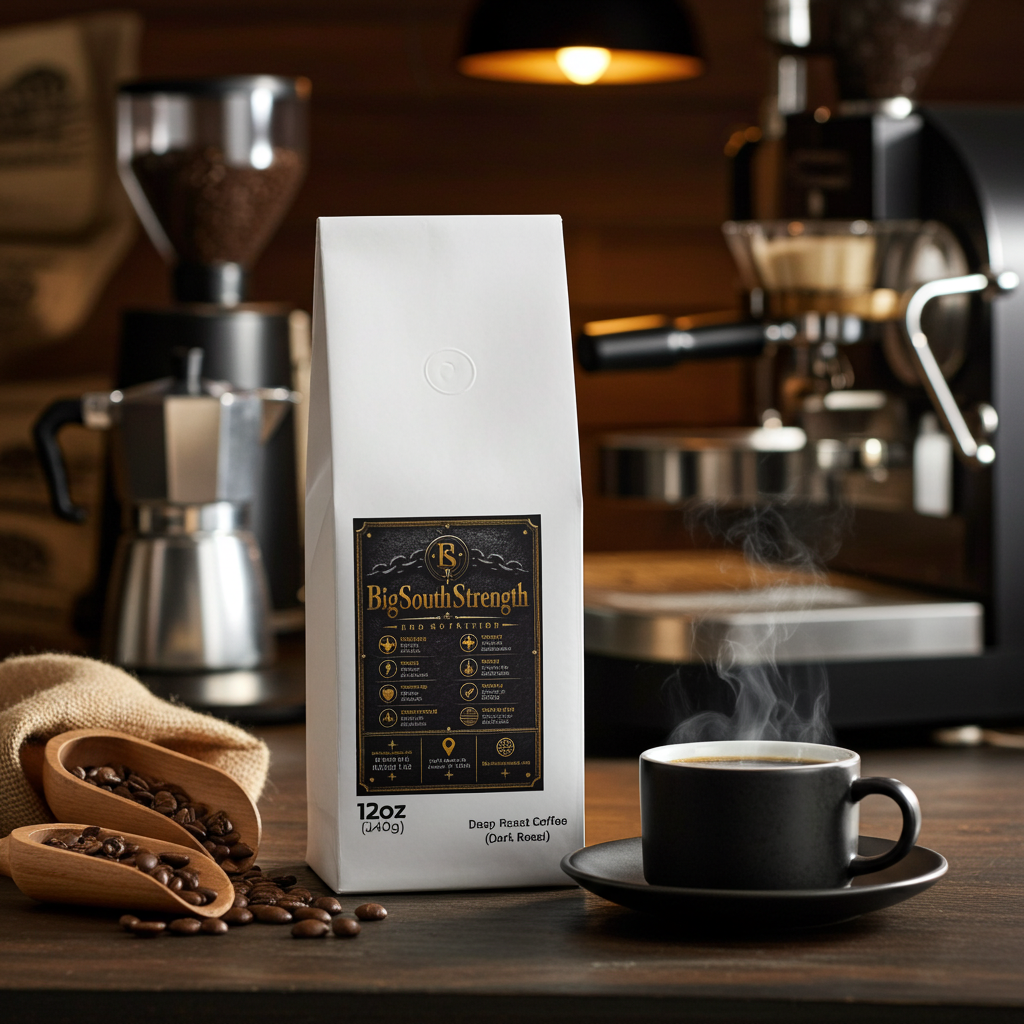 BigSouthStrength Dark Roast Coffee – Energy & Performance Blend