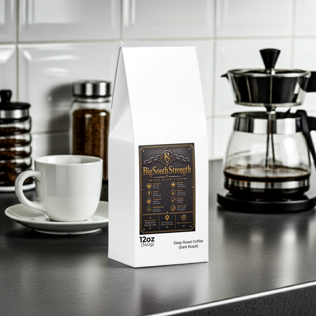 BigSouthStrength Dark Roast Coffee – Energy & Performance Blend