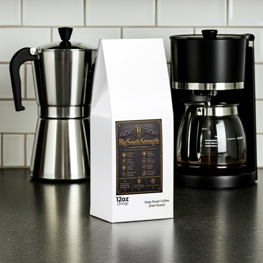 BigSouthStrength Dark Roast Coffee – Energy & Performance Blend