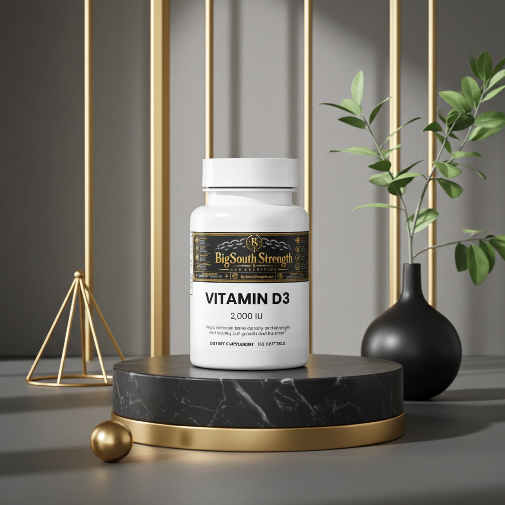 BigSouthStrength Vitamin D3 2000 IU – Daily Wellness & Immune Support
