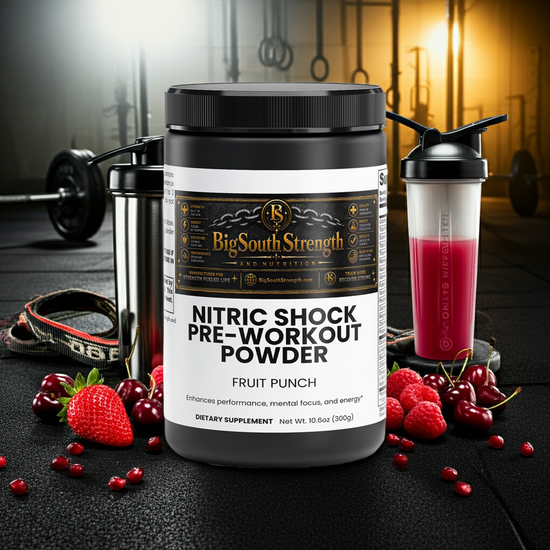 BigSouthStrength Nitric Oxide Pre-Workout – Fruit Punch – Pump, Energy & Performance