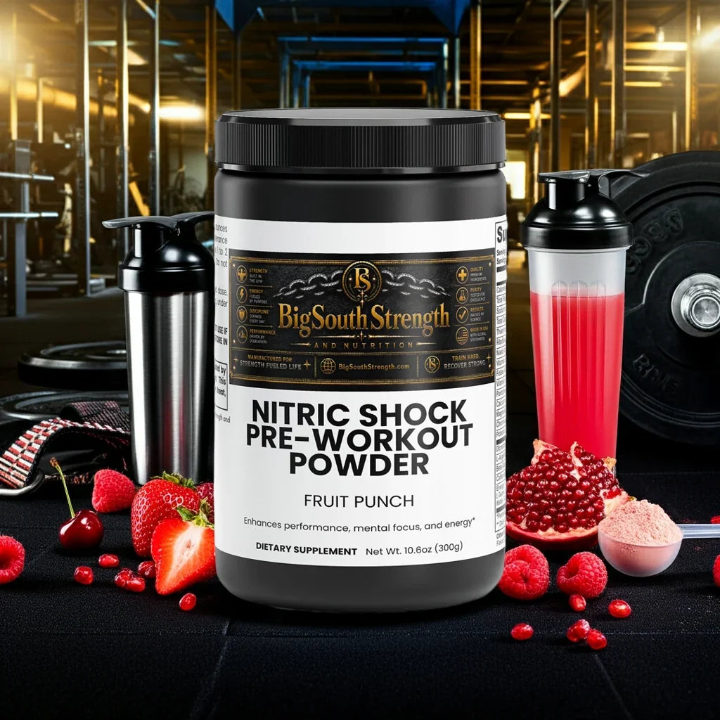 BigSouthStrength Nitric Oxide Pre-Workout in Fruit Punch flavor