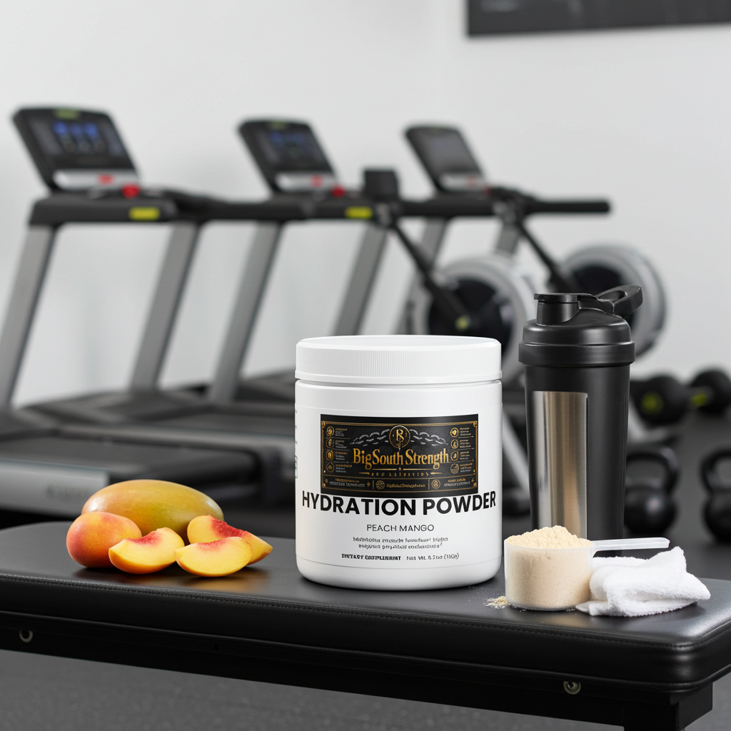 BigSouthStrength Electrolyte Hydration Powder – Peach Mango – Hydration & Recovery
