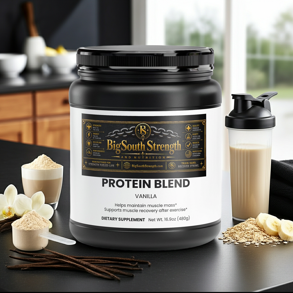 BigSouthStrength Whey Protein Powder – Vanilla – Muscle Growth & Recovery