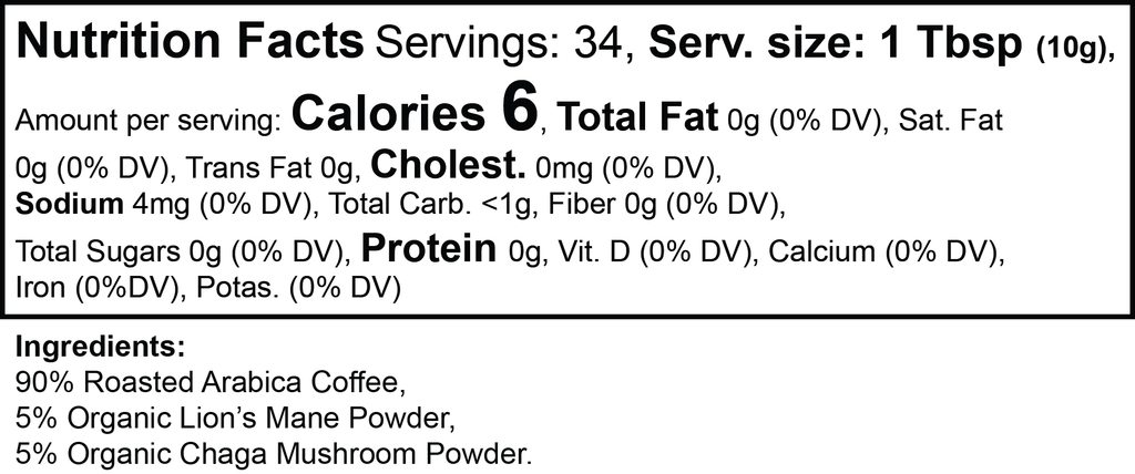 BigSouthStrength Mushroom Coffee – Medium Roast – Energy & Focus